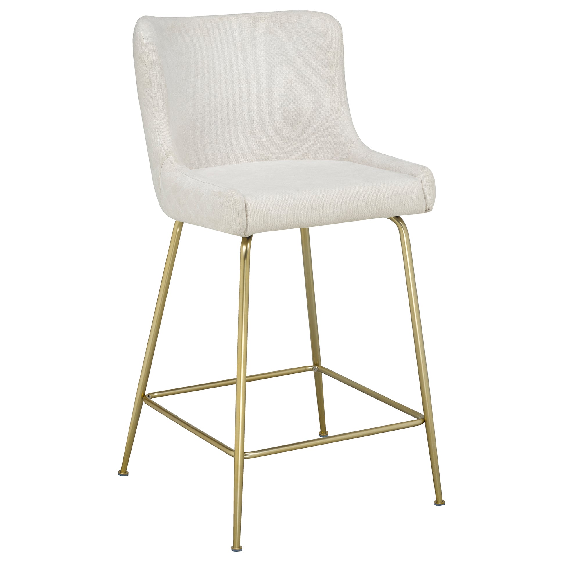 Giselle 26'' Counter Stool in Beige - Dreamart Gallery