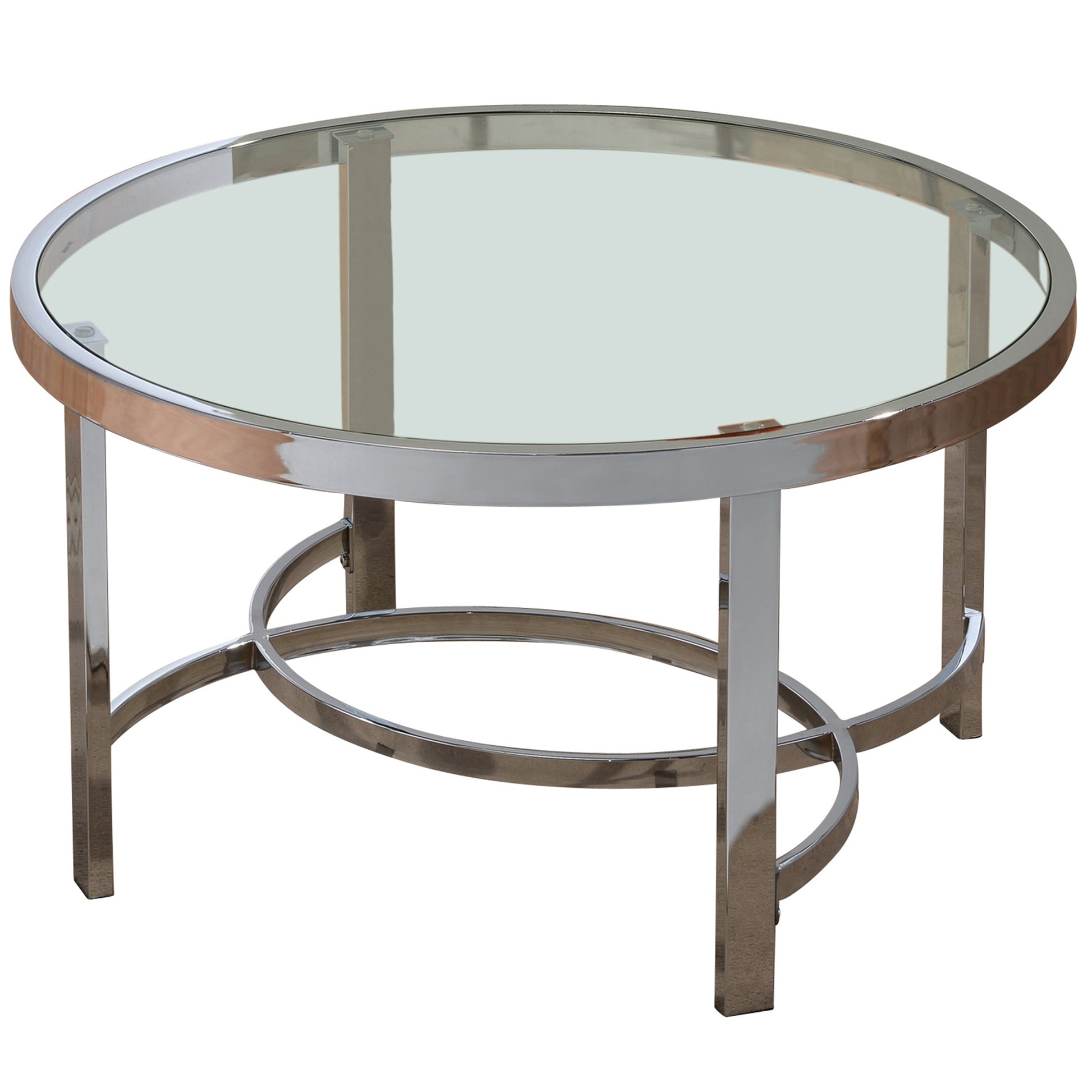 Strata Coffee Table in Chrome - Dreamart Gallery