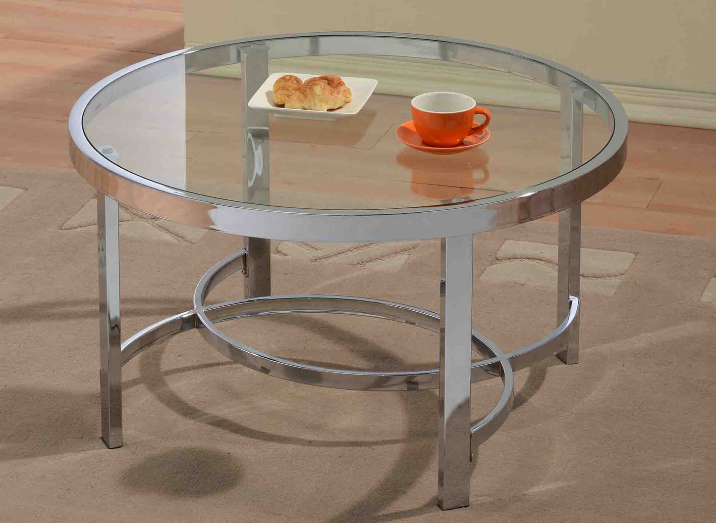 Strata Coffee Table in Chrome - Dreamart Gallery