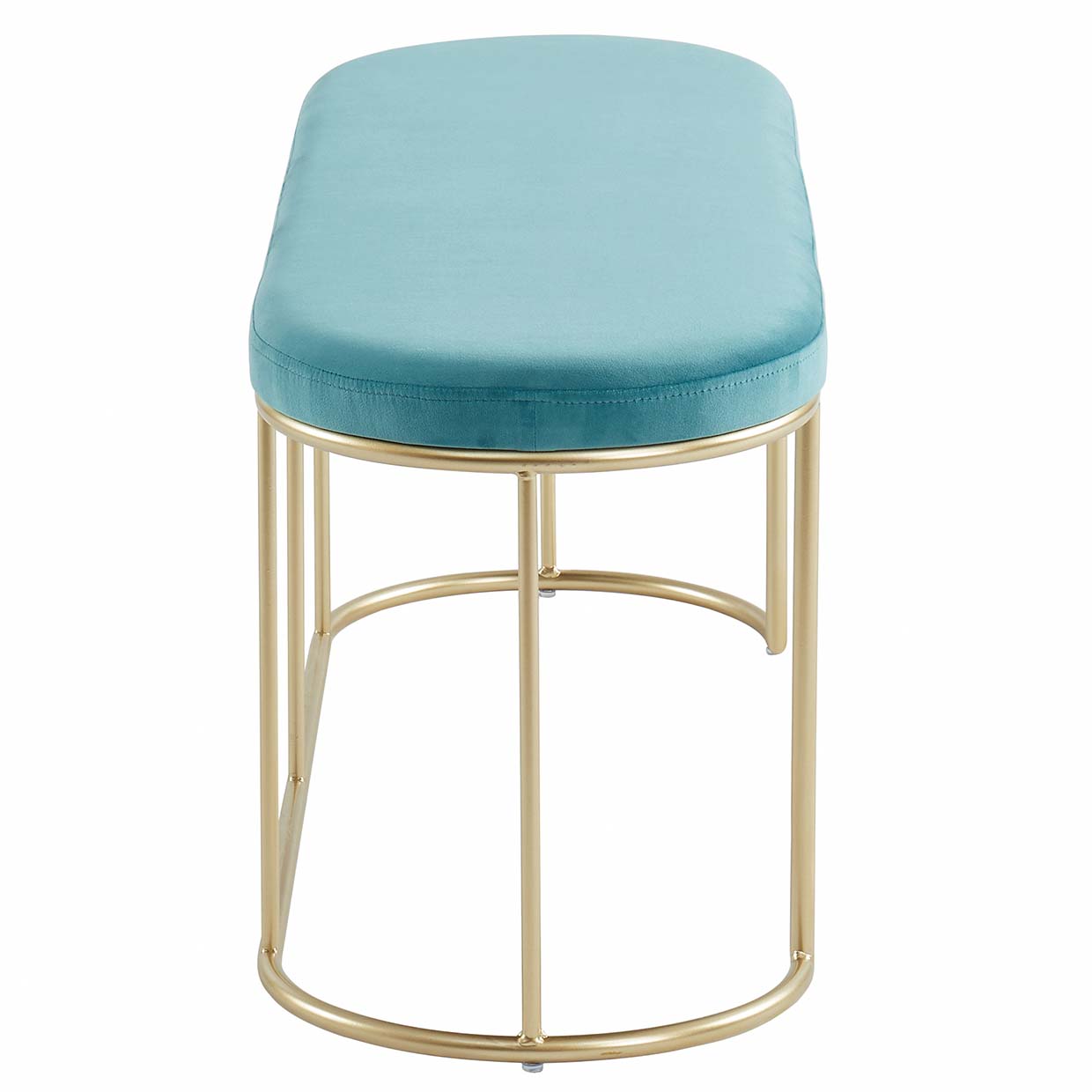 Perla Bench in Teal/Gold - Dreamart Gallery