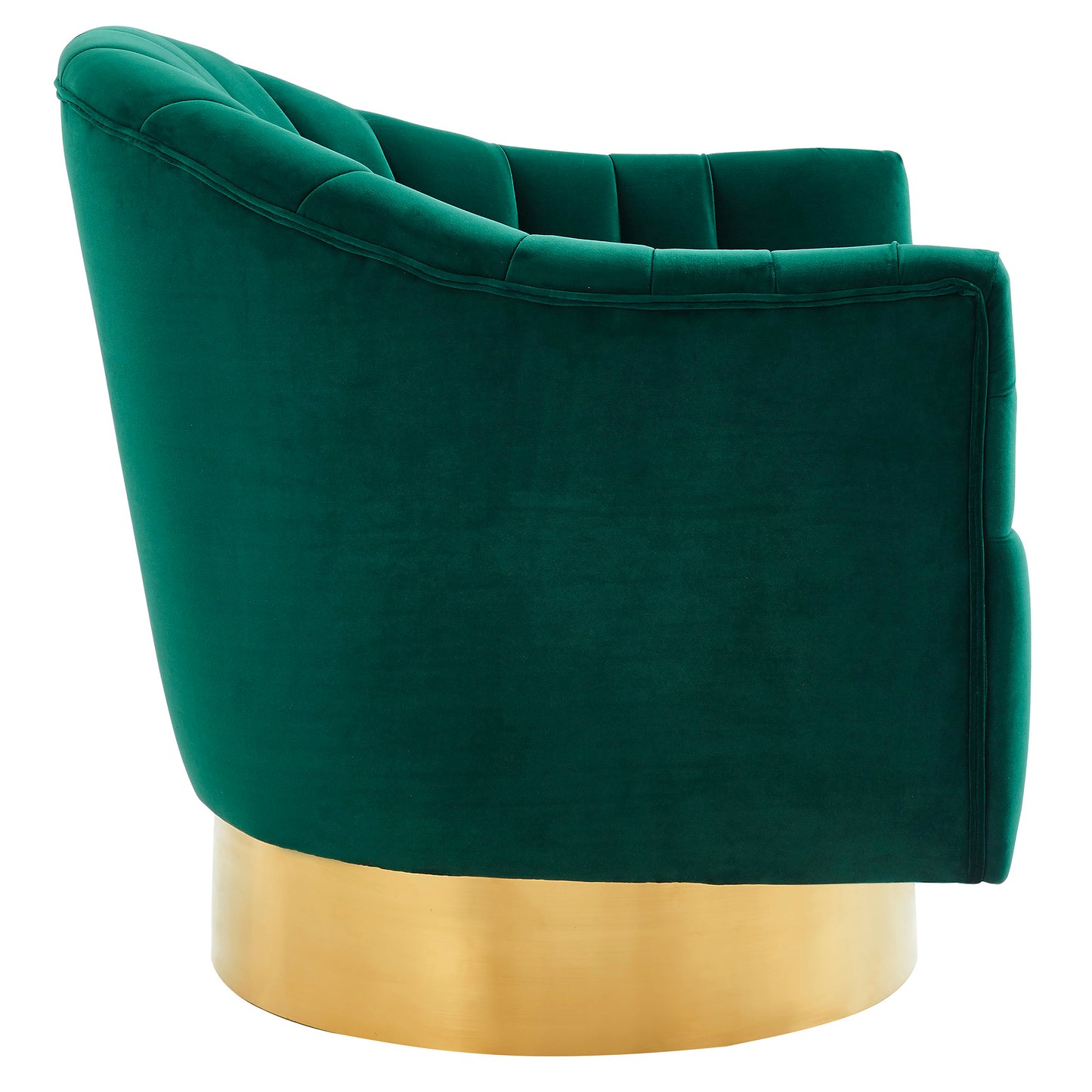 Cortina Accent Chair in Green & Gold - Dreamart Gallery
