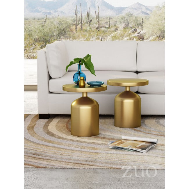 Kendal Accent Table Brass - Dreamart Gallery