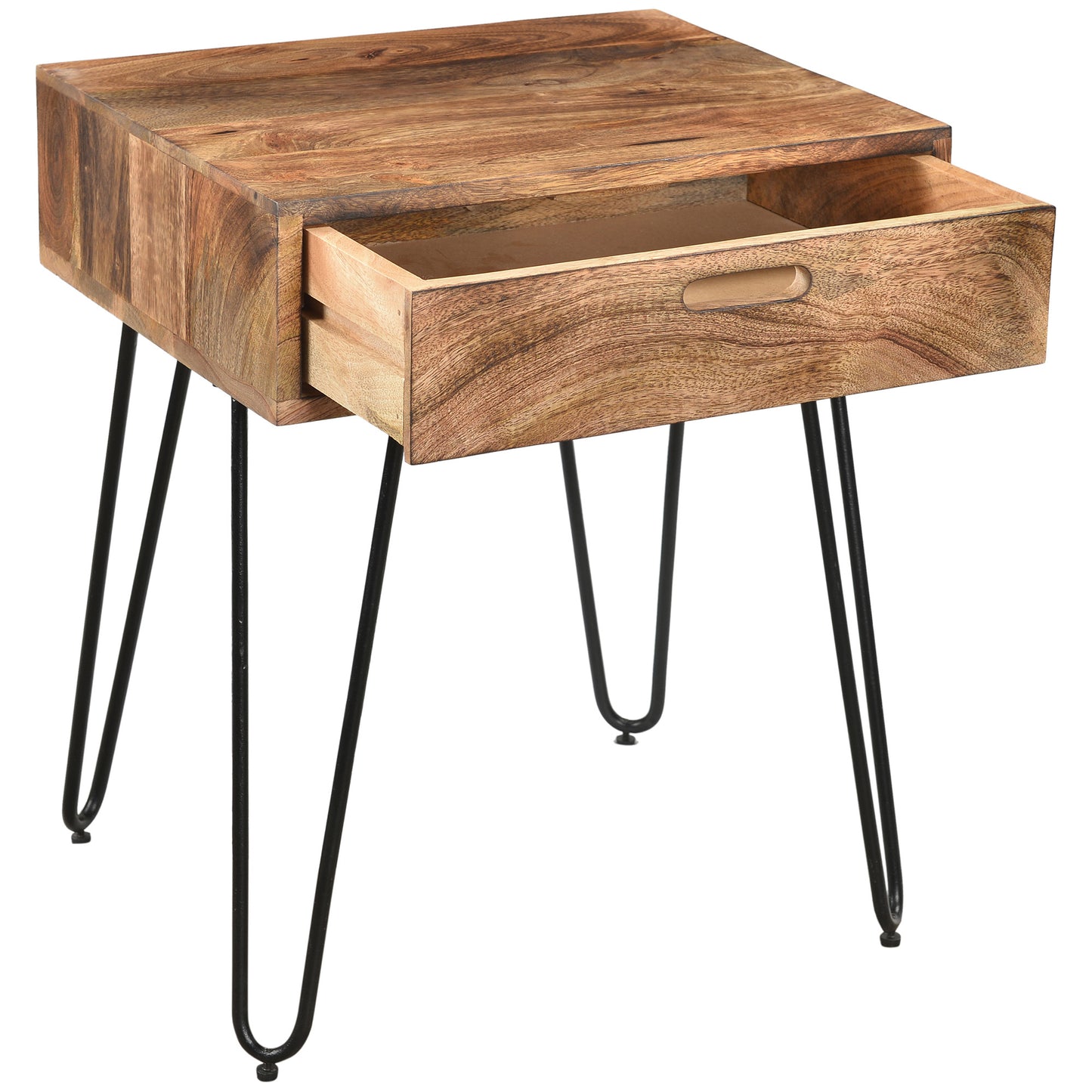 Jaydo Accent Table in Natural Burnt - Dreamart Gallery