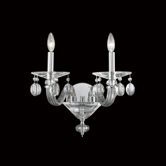 5302WSSA  Victoria Wall Sconce Smoke Arms with ClearCenter - Dreamart Gallery