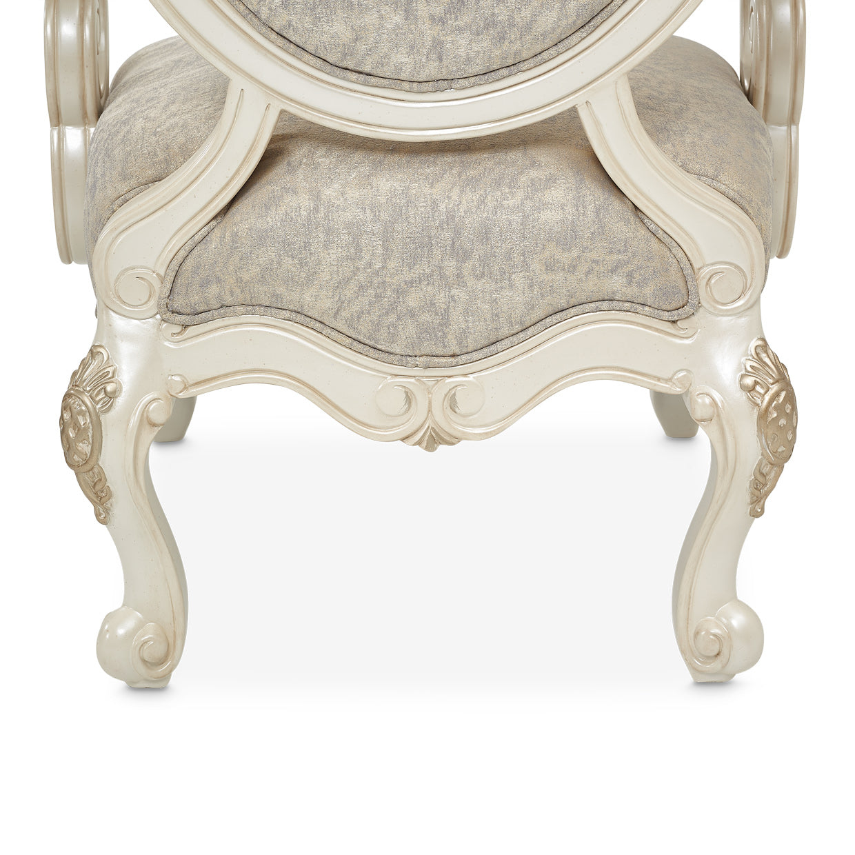 LAVELLE-CLASSIC PEARL Lavelle Oval Back Wood Chair Mystic Classic Pearl - Dream art Gallery