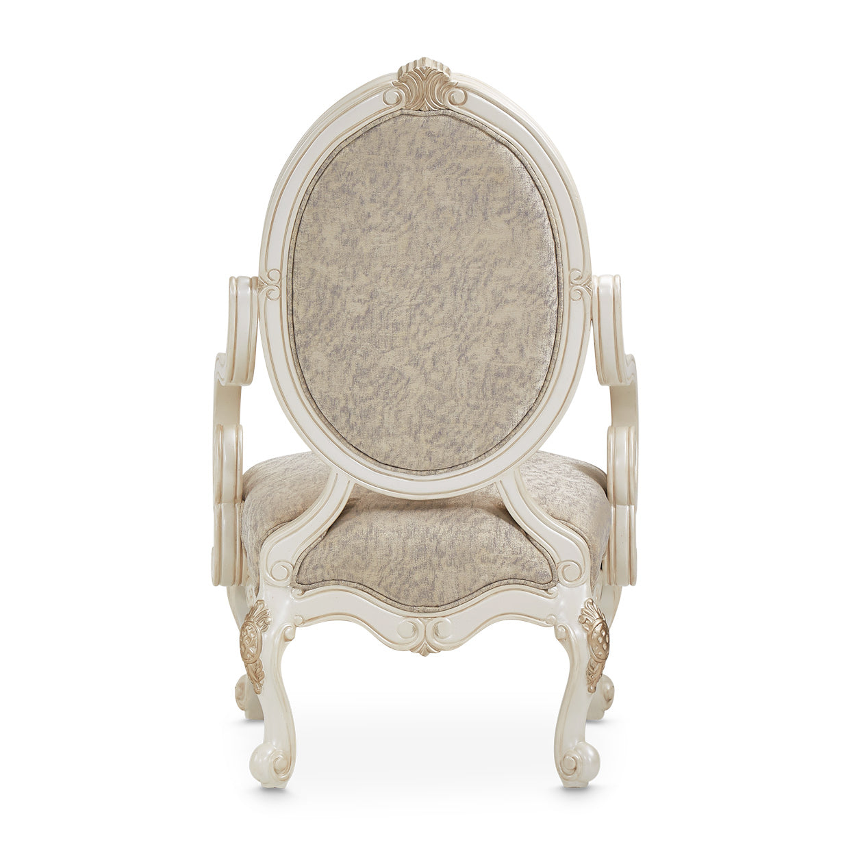 LAVELLE-CLASSIC PEARL Lavelle Oval Back Wood Chair Mystic Classic Pearl - Dream art Gallery