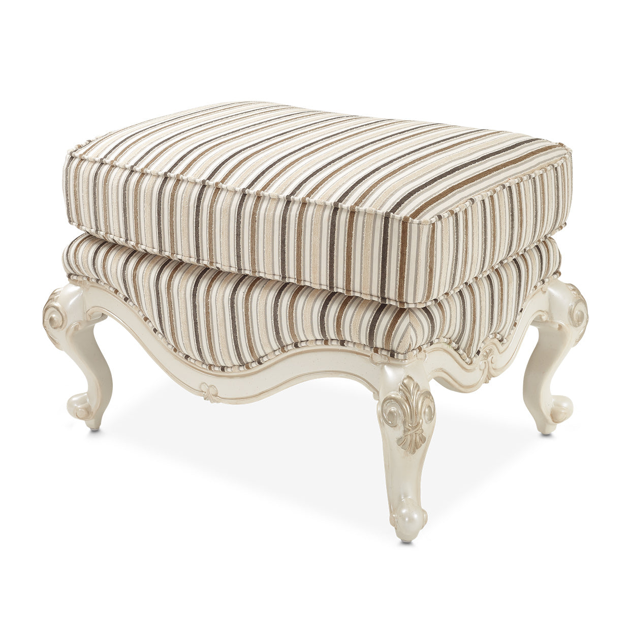 LAVELLE-CLASSIC PEARL Lavelle Wood Chair Ottoman Birch Classic Pearl - Dream art Gallery