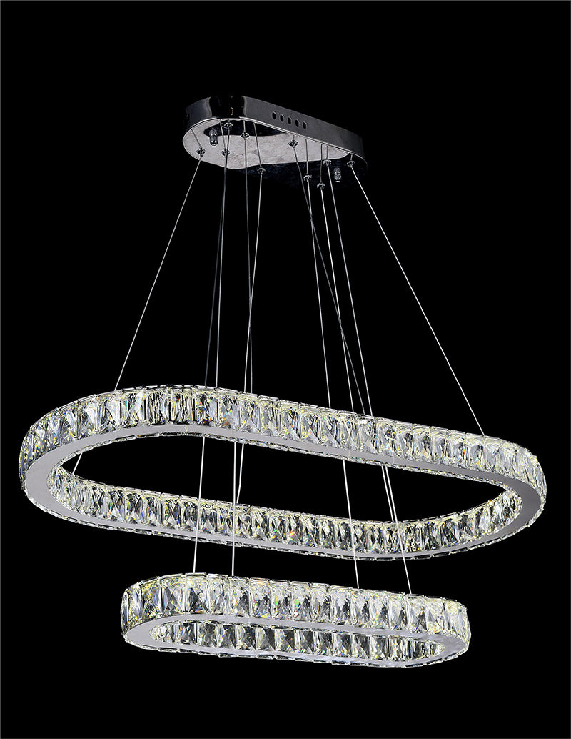 LED CHANDELIER WITH CHROME FINISH - Dreamart Gallery