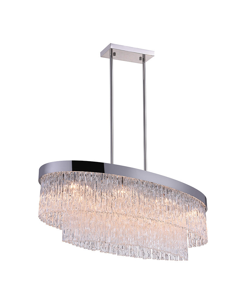 8 LIGHT ISLAND CHANDELIER WITH CHROME FINISH - Dreamart Gallery