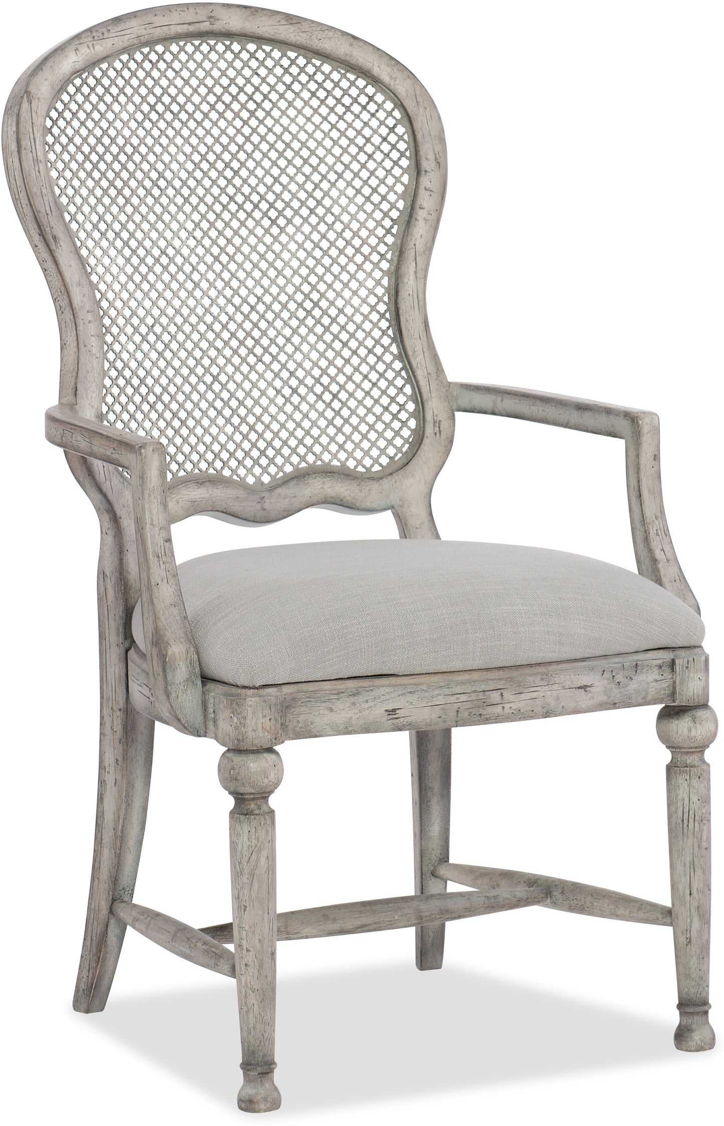 Hooker Furniture Dining Room Boheme Gaston Metal Back Arm Chair - 2 per carton/price ea - Dreamart Gallery