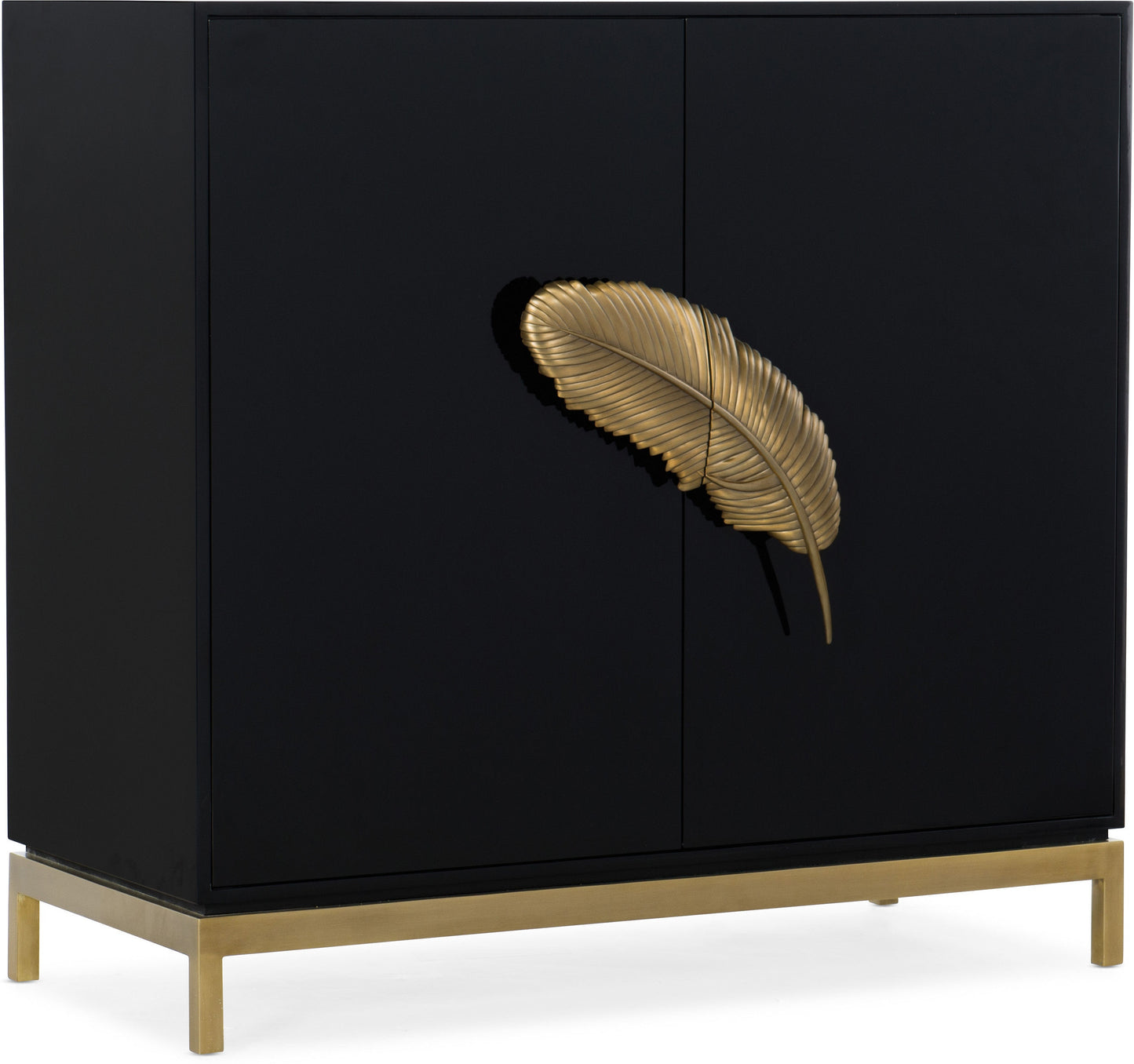 Hooker Furniture Living Room Melange Like a Feather Cabinet - Dreamart Gallery