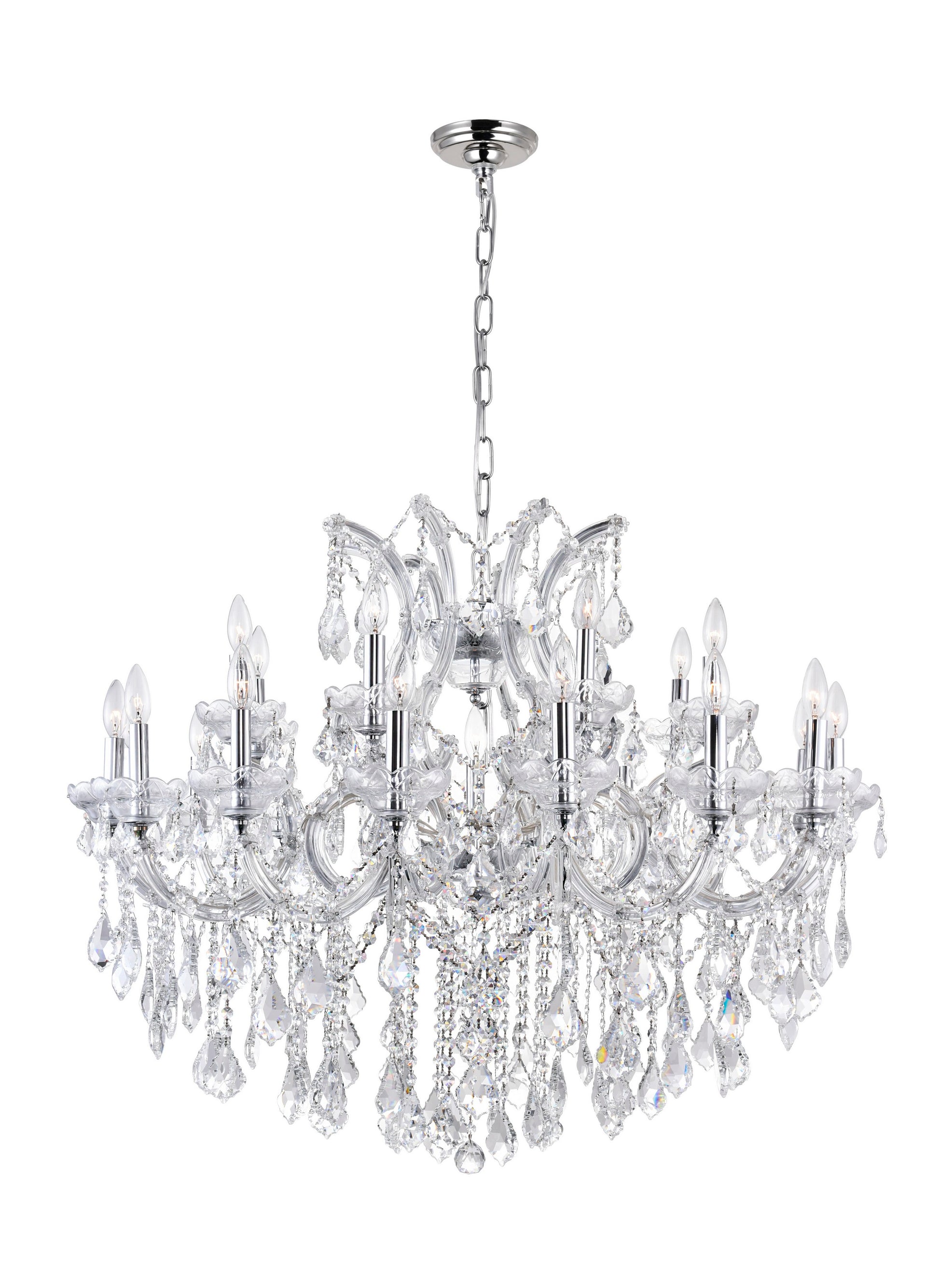 25 LIGHT UP CHANDELIER WITH CHROME FINISH - Dreamart Gallery