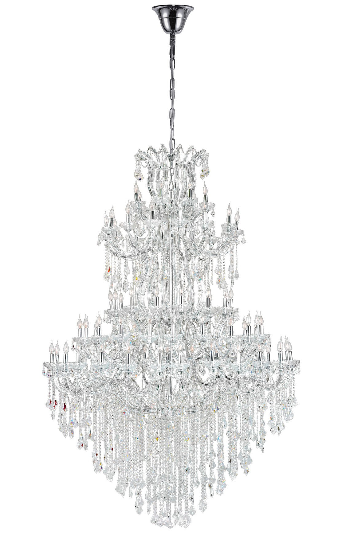 84 LIGHT UP CHANDELIER WITH CHROME FINISH - Dreamart Gallery