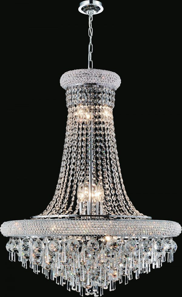 6 LIGHT DOWN CHANDELIER WITH CHROME FINISH - Dreamart Gallery