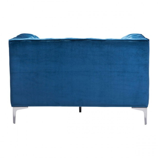 Providence Arm Chair Neon Blue Velvet - Dreamart Gallery