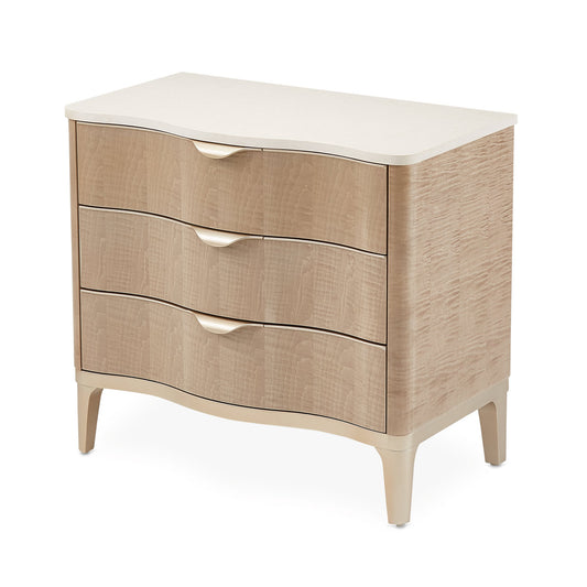 MALIBU CREST Accent Cabinet-Night Stand-End Table 3 Drawer - Dream art Gallery