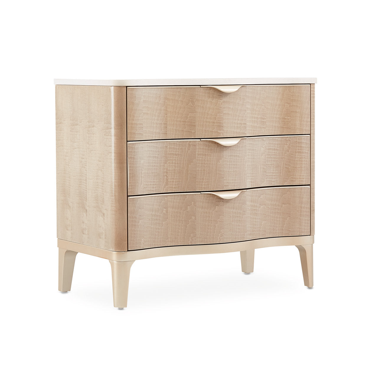 MALIBU CREST Accent Cabinet-Night Stand-End Table 3 Drawer - Dream art Gallery