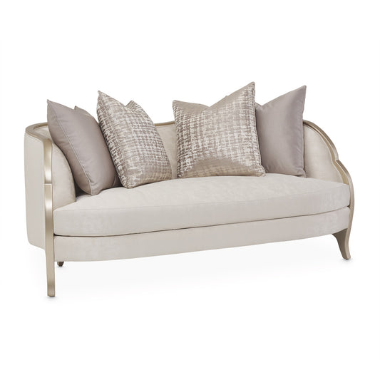 Loveseat CLDWH Chardonnay, Comfort, Elegance, Home décor, Exquisite charm, Timeless style, Sophistication, Luxury seating, Plush cushions, Sleek finish, Relaxation, Refined beauty, Allure, Chic design, dream art, Michael amini