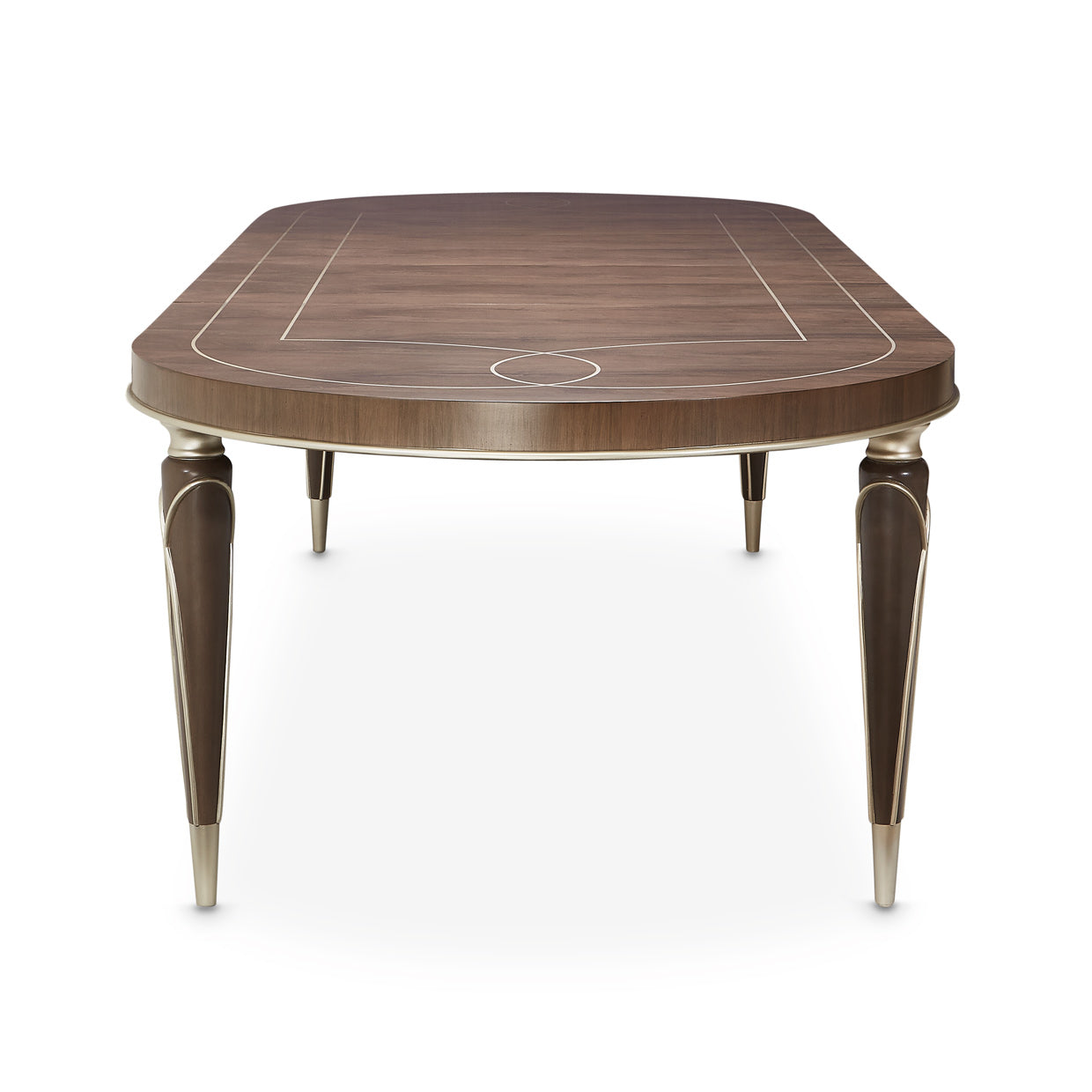 VILLA CHERIE HAZELNUT 4 Leg Oval Dining Table (Includes: 2 X 22 Leaves) - Dream art Gallery