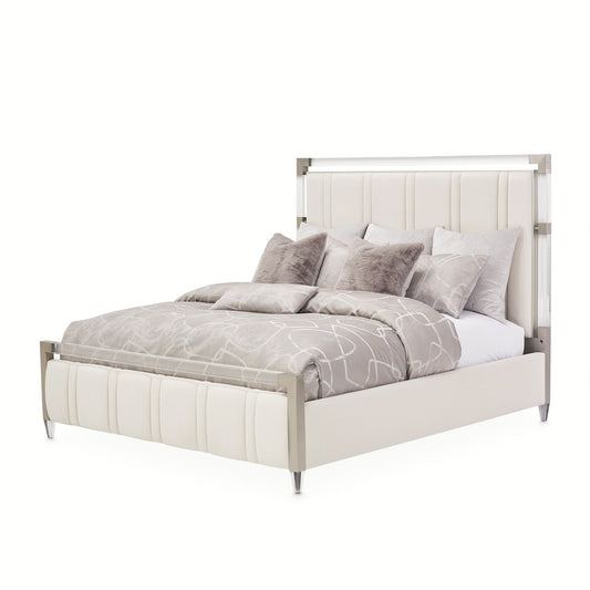 PENTHOUSE Cal King Channel-Tufted Panel Bed (3 Pc) - Dream art Gallery