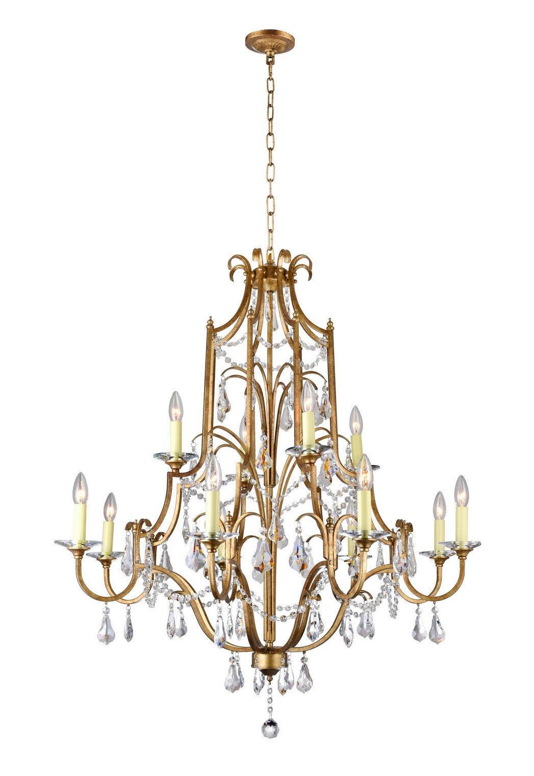 12 LIGHT UP CHANDELIER WITH OXIDIZED BRONZE FINISH - Dreamart Gallery