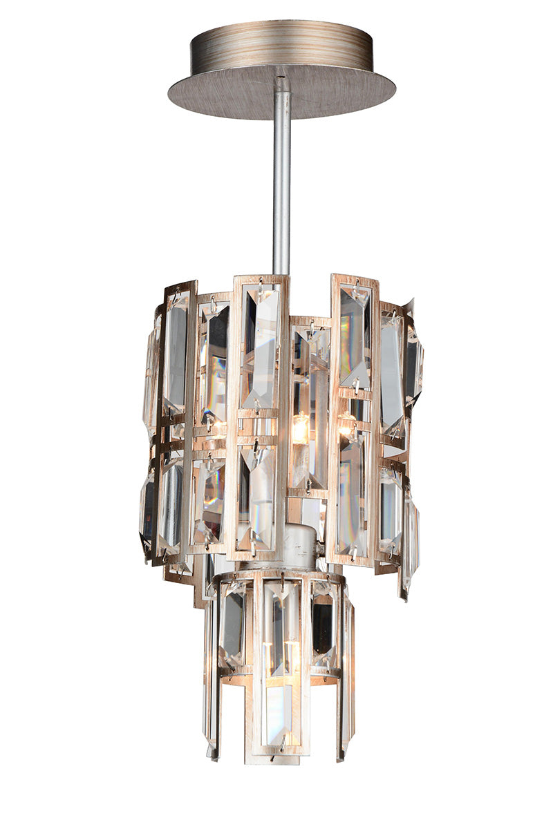 3 LIGHT DOWN CHANDELIER WITH CHAMPAGNE FINISH - Dreamart Gallery