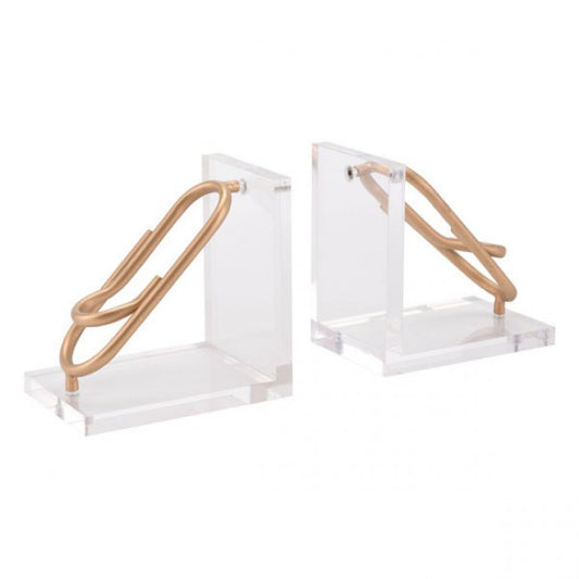 Clips Bookends Gold - Dreamart Gallery