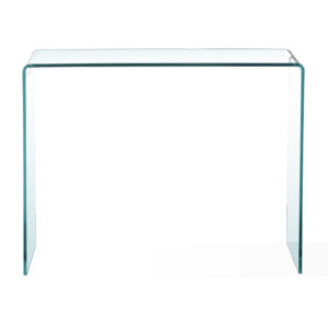 Bent Glass Console Table - Dreamart Gallery