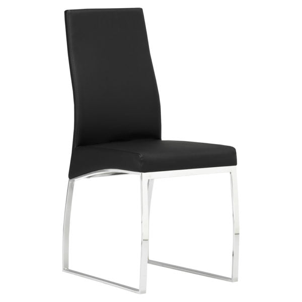 K-Chair: Black Leatherette - Dreamart Gallery