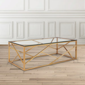 Carole Gold Coffee Table - Dreamart Gallery