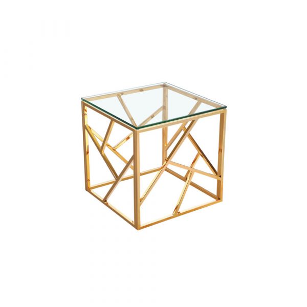 Carole Gold End Table - Dreamart Gallery