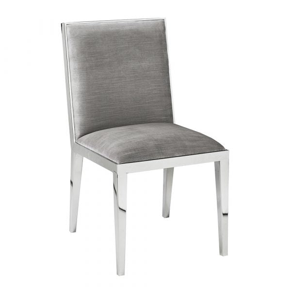 Emario Grey Velvet Dining Chair - Dreamart Gallery