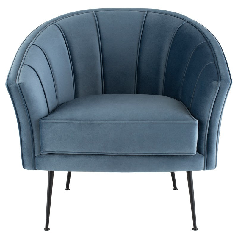 ARIA OCCASIONAL CHAIR DUSTY BLUE - Dreamart Gallery