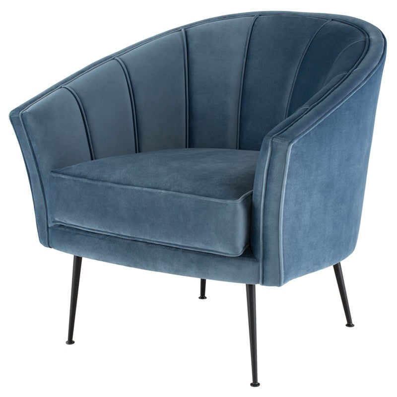 ARIA OCCASIONAL CHAIR DUSTY BLUE - Dreamart Gallery