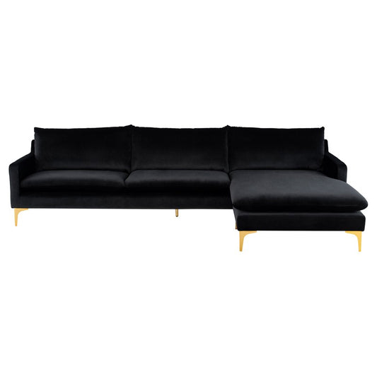ANDERS SECTIONAL Black - Dreamart Gallery
