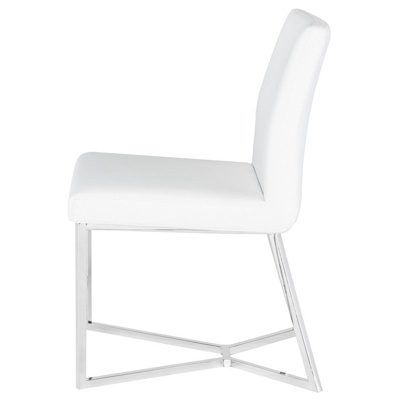PATRICE DINING CHAIR WHITE - Dreamart Gallery