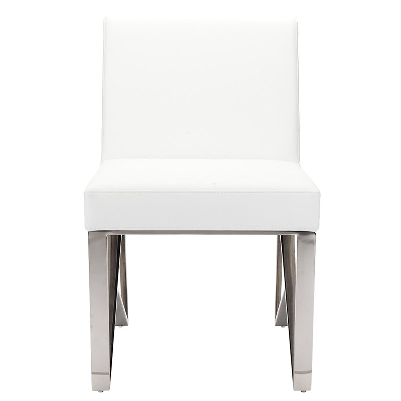 JACQUELINE DINING CHAIR WHITE - Dreamart Gallery