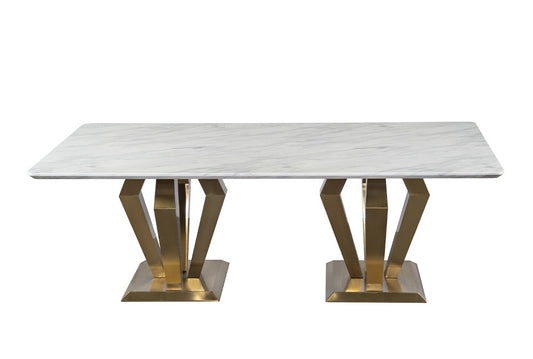 MARBLE TOP DINING TABLE - Dream art Gallery
