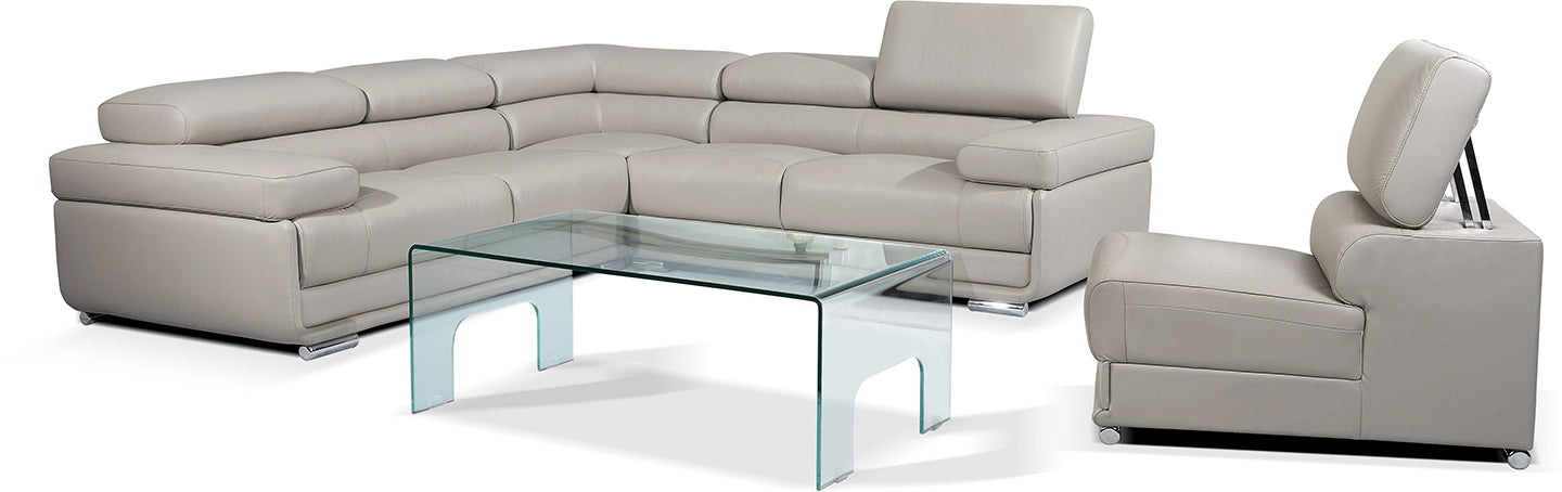 Collection: ESF Extravaganza Collection Sectional light gray - Dreamart Gallery