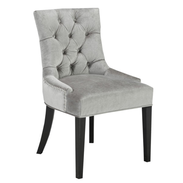 Petra Grey Velvet Dining Chair - Dreamart Gallery