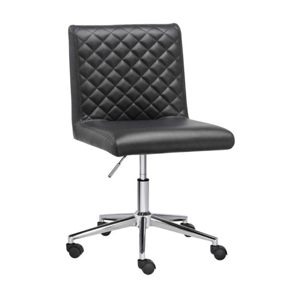 Quilted Black Office Chair - Dreamart Gallery