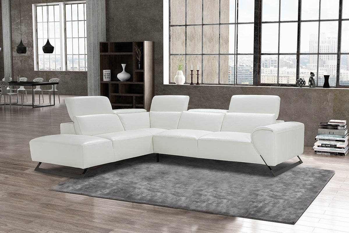 Ricci sectional white - Dreamart Gallery