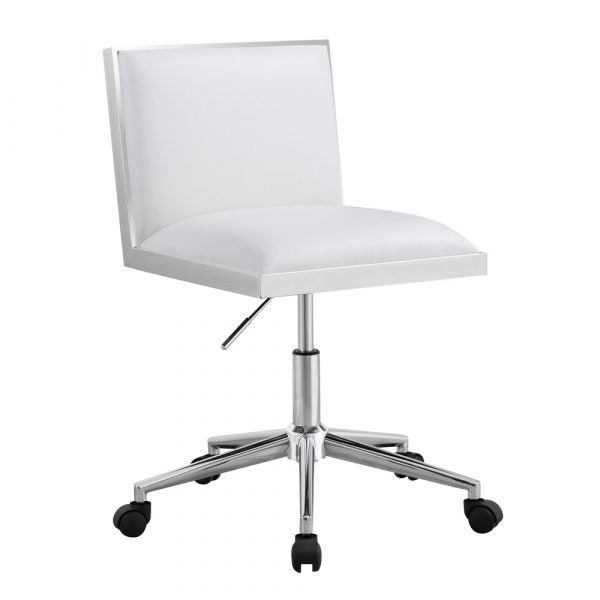 Wellington White Leatherette Office Chair - Dreamart Gallery