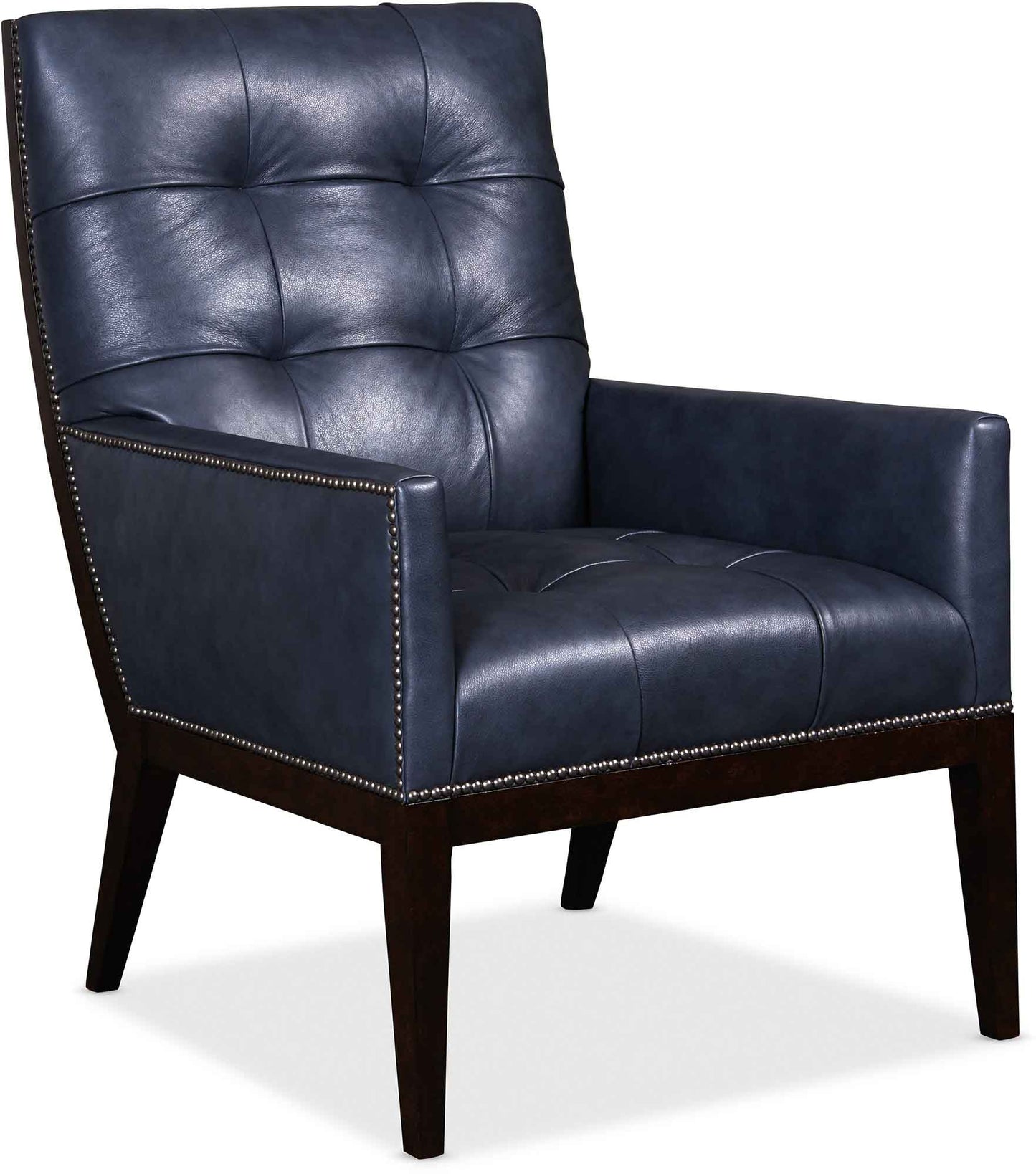 Hooker Furniture Living Room Basey Leather Club Chair - Dreamart Gallery