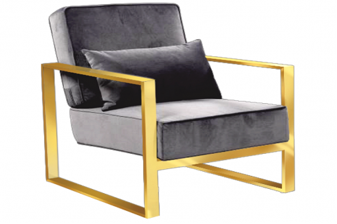 Celia Gold Accent chair - Dreamart Gallery