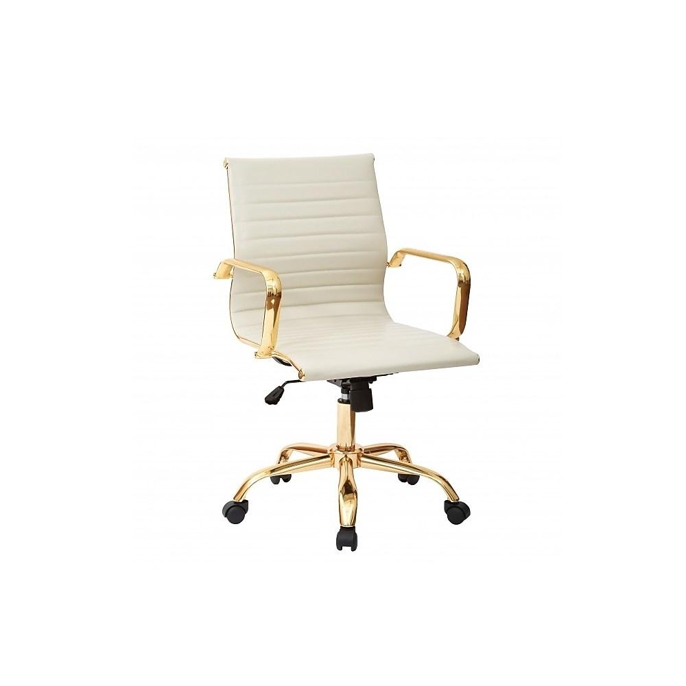 Toni Low Back Gold Office Chair - Dreamart Gallery