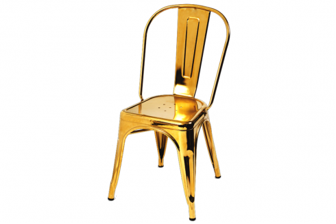 Russel Gold Dining Chair - Dreamart Gallery