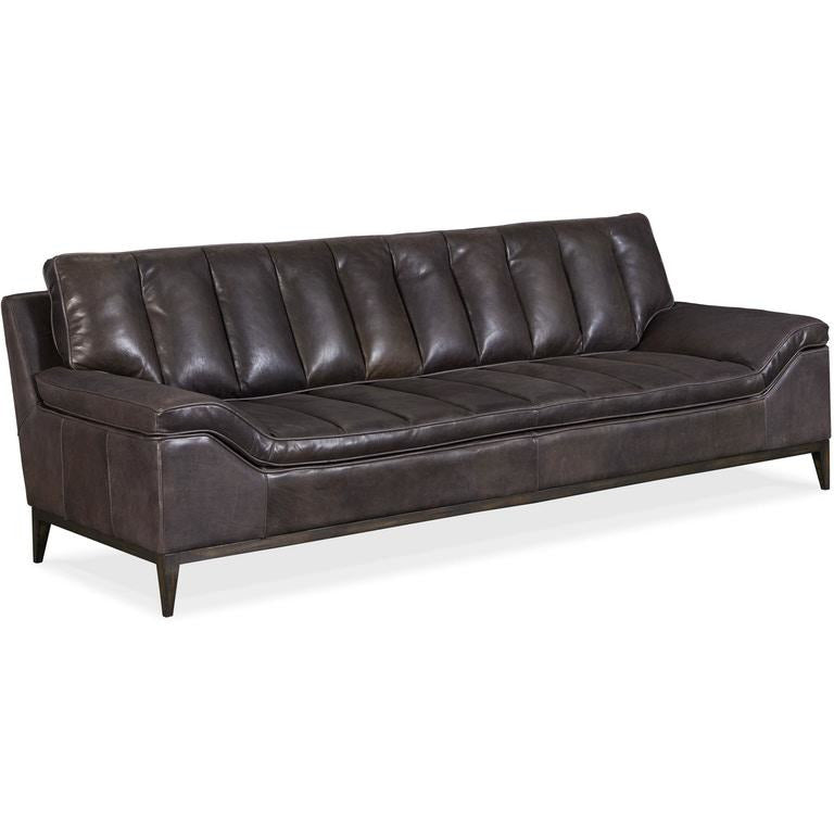 Kandor Leather Stationary Sofa - Dreamart Gallery