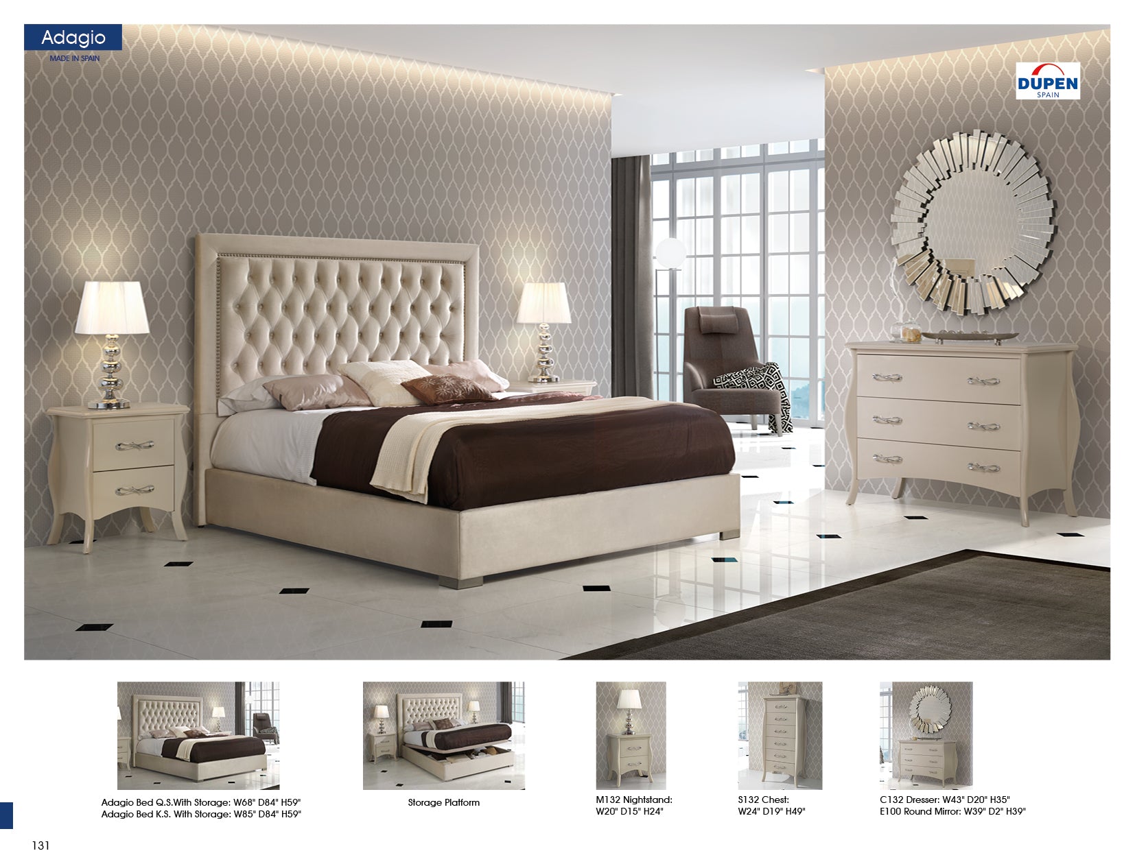 Adagio bed with Storage - Dreamart Gallery
