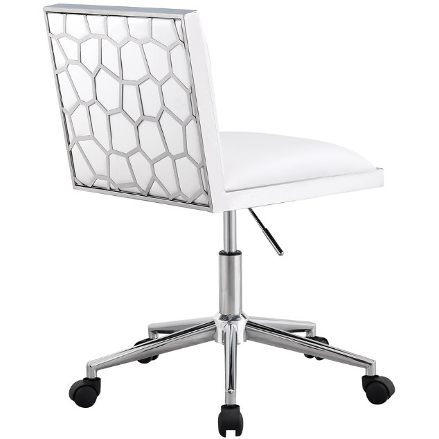 Wellington White Leatherette Office Chair - Dreamart Gallery